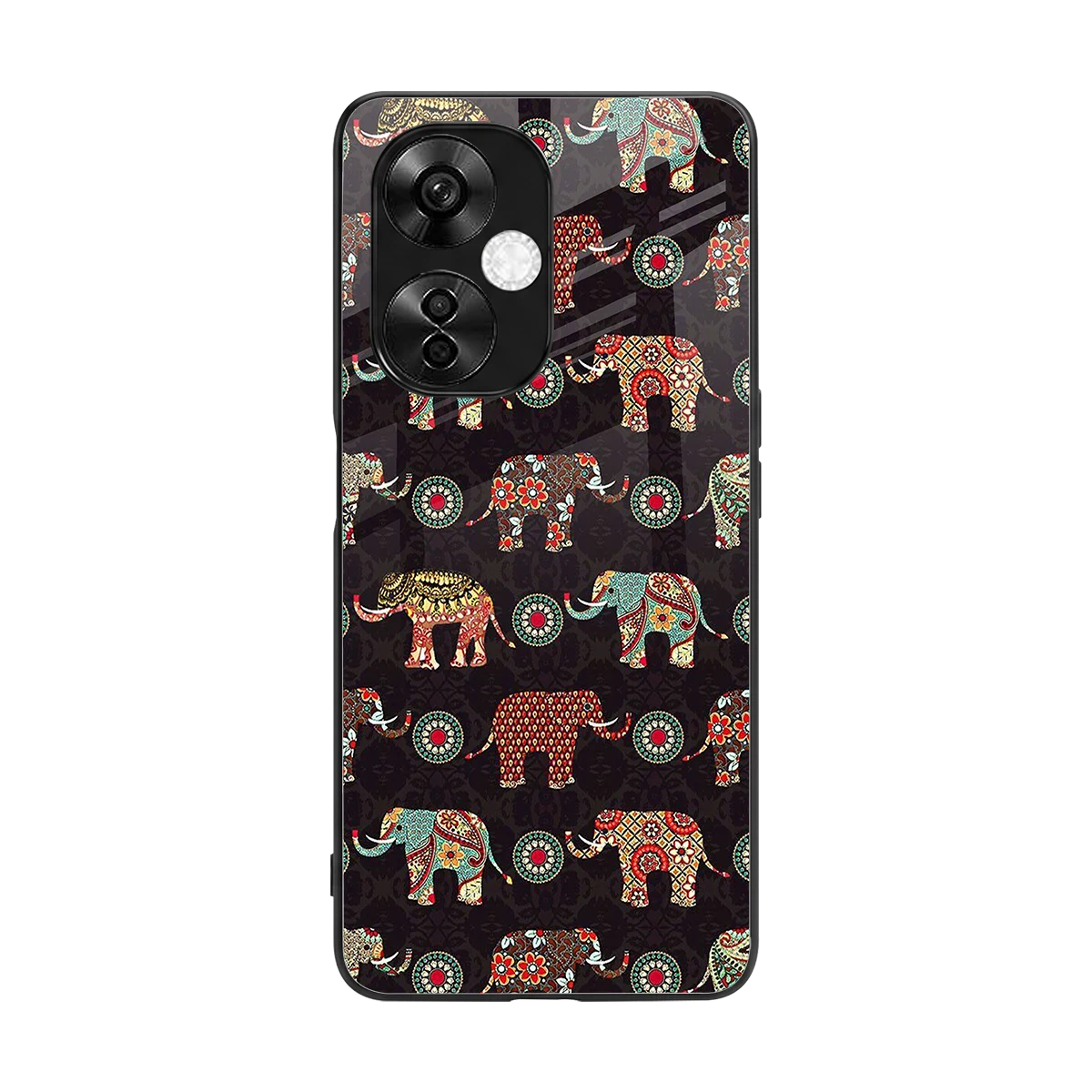 Elephant Art back phone cover | glass case for oneplus nord ce 3 lite