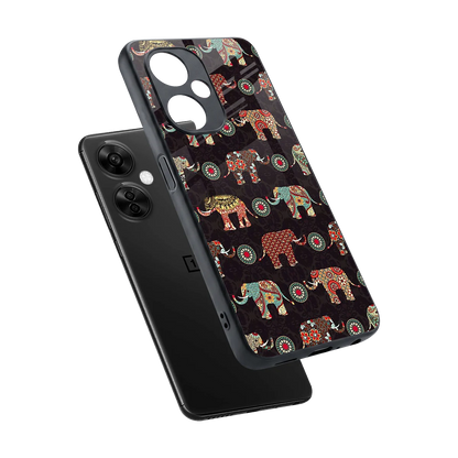 Elephant Art sleek oneplus nord ce 3 lite cover with tempered glass back and TPU edges