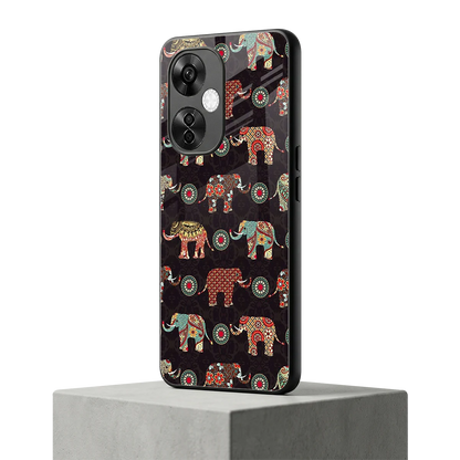 Elephant Art oneplus nord ce 3 lite mobile cover | shockproof glass phone case