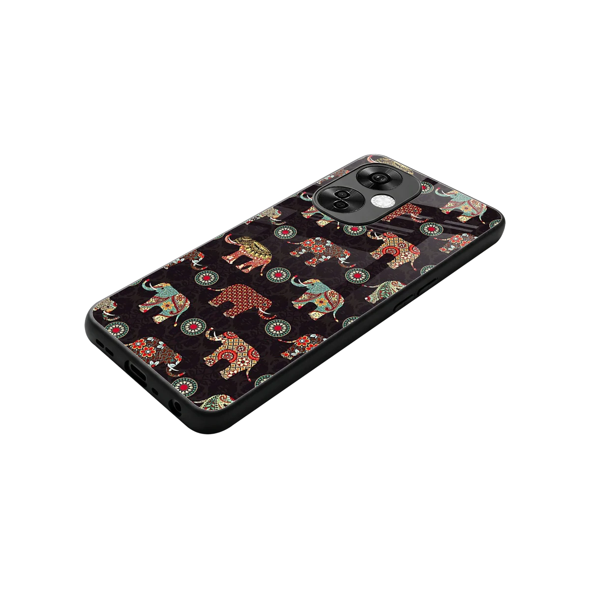 Elephant Art stylish phone case for oneplus nord ce 3 lite | glossy glass and slim fit