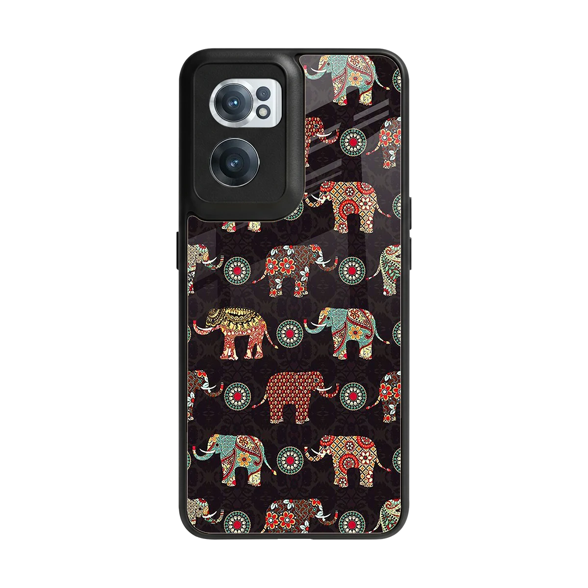 Elephant Art back phone cover | glass case for oneplus nord ce 2