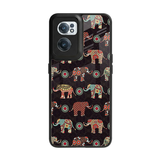 Elephant Art back phone cover | glass case for oneplus nord ce 2