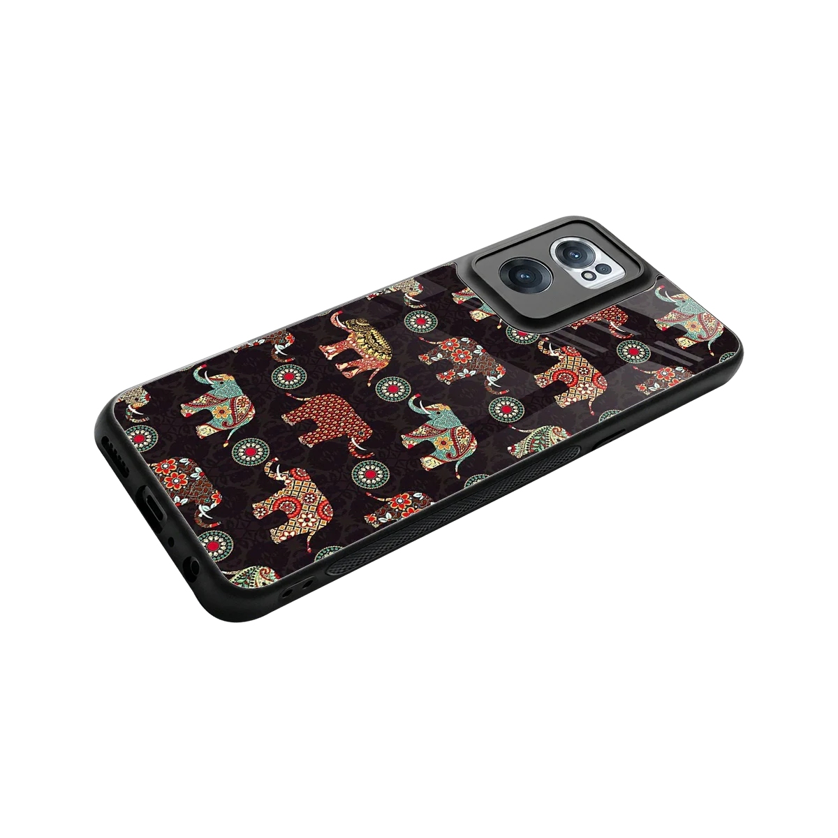 Elephant Art stylish phone case for oneplus nord ce 2 | glossy glass and slim fit