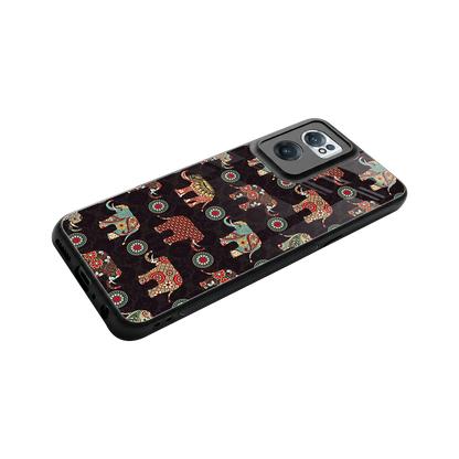Elephant Art stylish phone case for oneplus nord ce 2 | glossy glass and slim fit