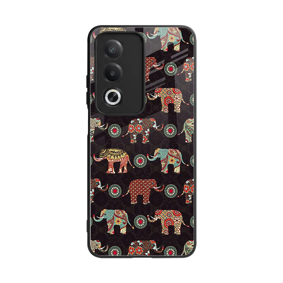 Elephant Art back phone cover | glass case for oppo a3 pro