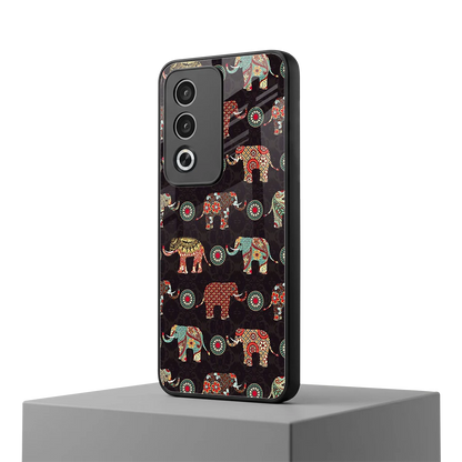 Elephant Art oppo a3 pro mobile cover | shockproof glass phone case