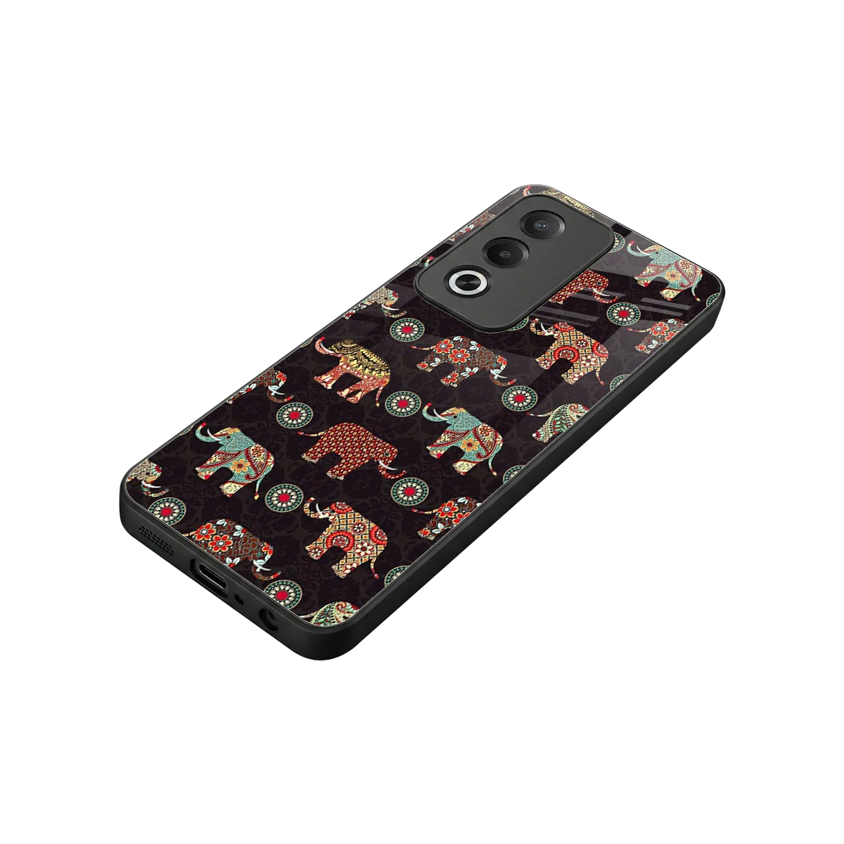 Elephant Art stylish phone case for oppo a3 pro | glossy glass and slim fit