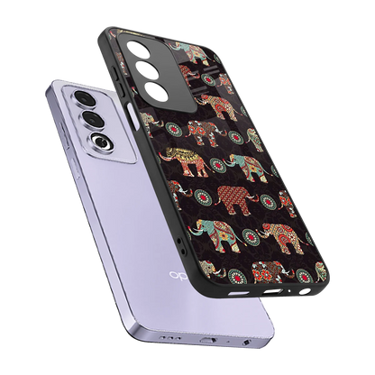 Elephant Art sleek oppo a3 pro cover with tempered glass back and TPU edges