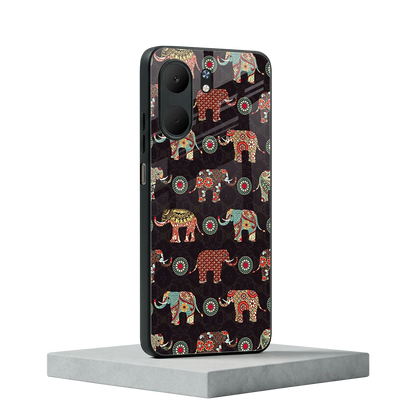 Elephant Art oppo a5x 5g mobile cover | shockproof glass phone case