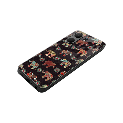 Elephant Art stylish phone case for oppo a5x 5g | glossy glass and slim fit