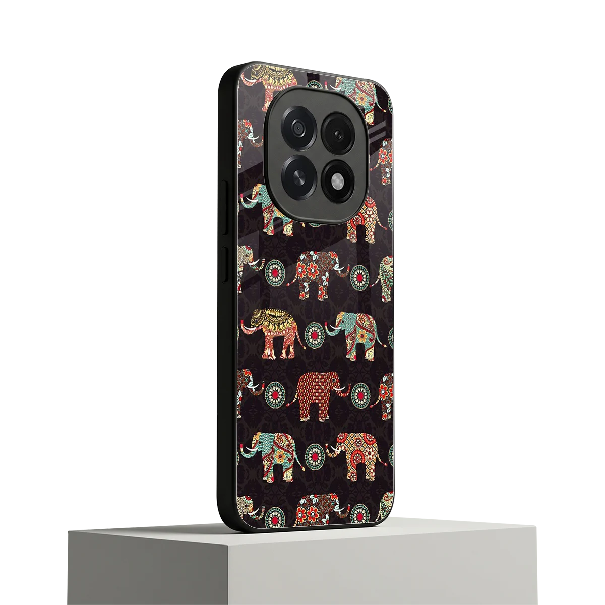 Elephant Art oppo f29 5g mobile cover | shockproof glass phone case