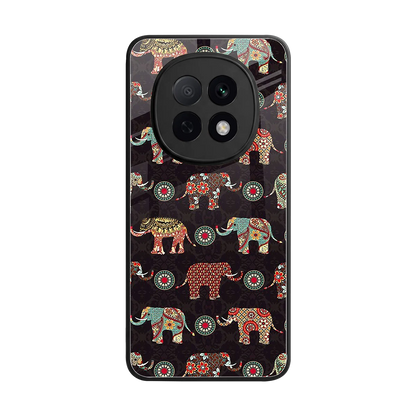 Elephant Art back phone cover | glass case for oppo f29 pro 5g