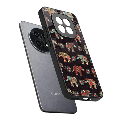 Elephant Art sleek oppo f29 pro 5g cover with tempered glass back and TPU edges