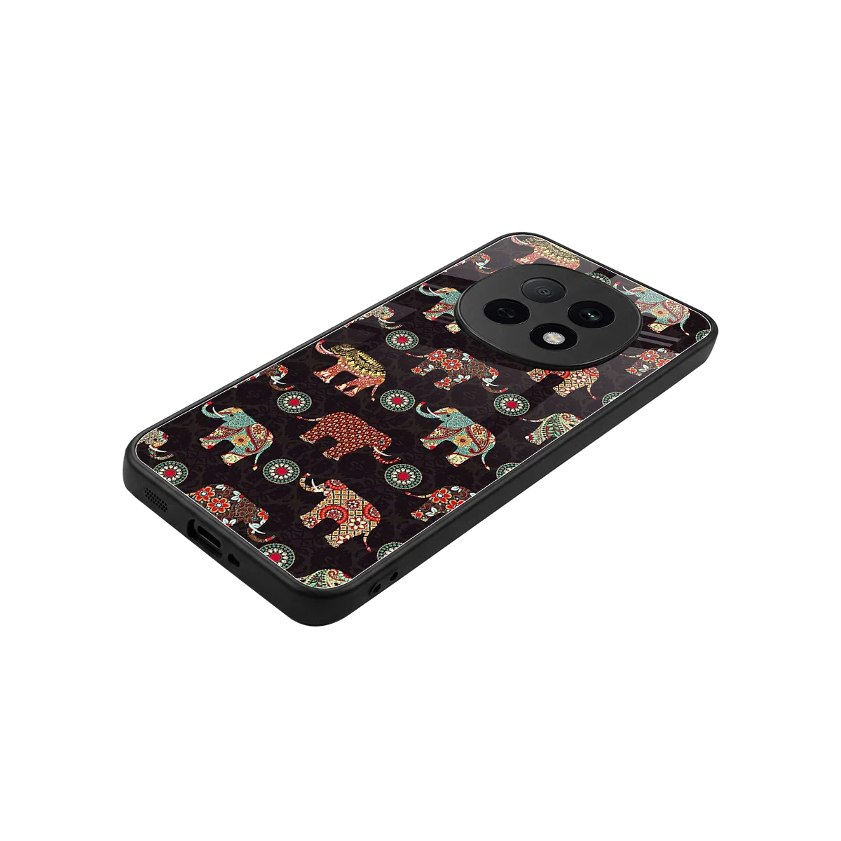 Elephant Art stylish phone case for oppo f29 pro 5g | glossy glass and slim fit