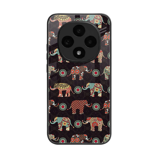 Elephant Art back phone cover | glass case for oppo f31 pro 5g