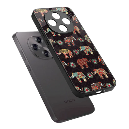 Elephant Art sleek oppo f31 pro 5g cover with tempered glass back and TPU edges