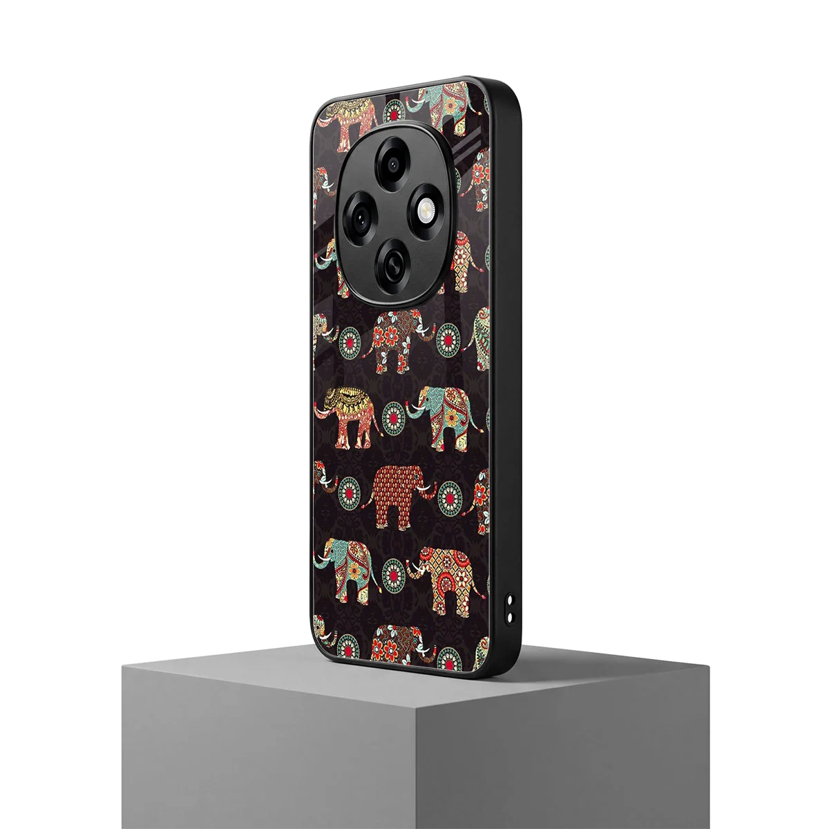 Elephant Art oppo f31 pro 5g mobile cover | shockproof glass phone case