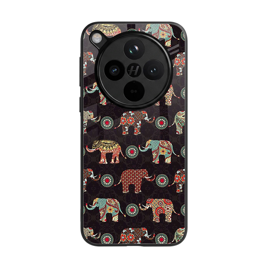 Elephant Art back phone cover | glass case for oppo find x8