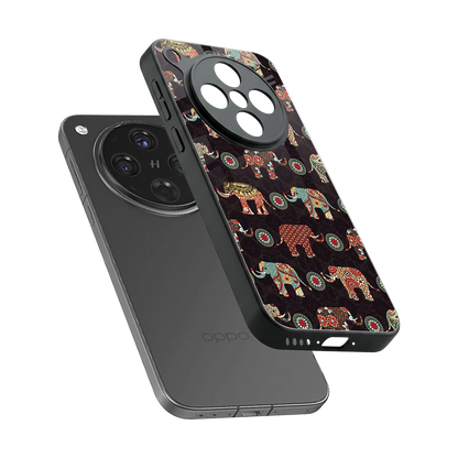 Elephant Art sleek oppo find x8 cover with tempered glass back and TPU edges