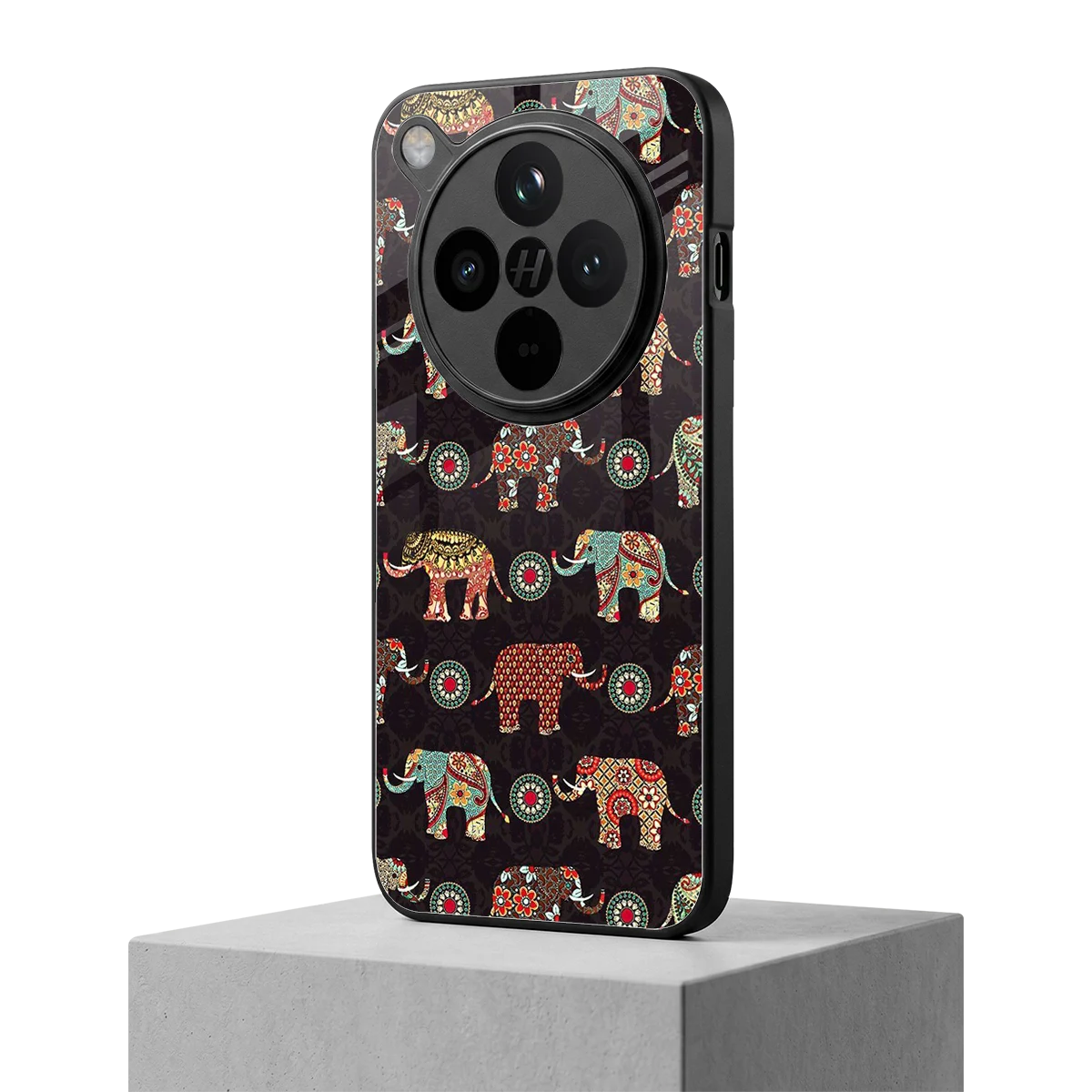 Elephant Art oppo find x8 mobile cover | shockproof glass phone case