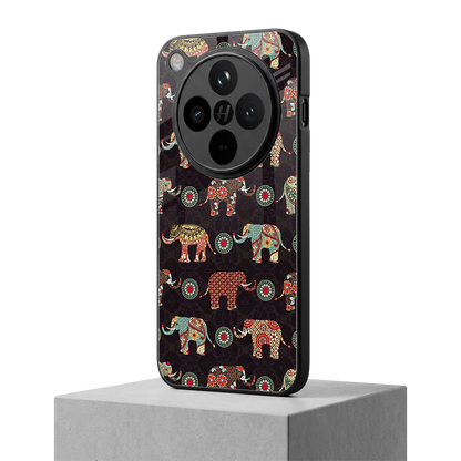 Elephant Art oppo find x8 mobile cover | shockproof glass phone case