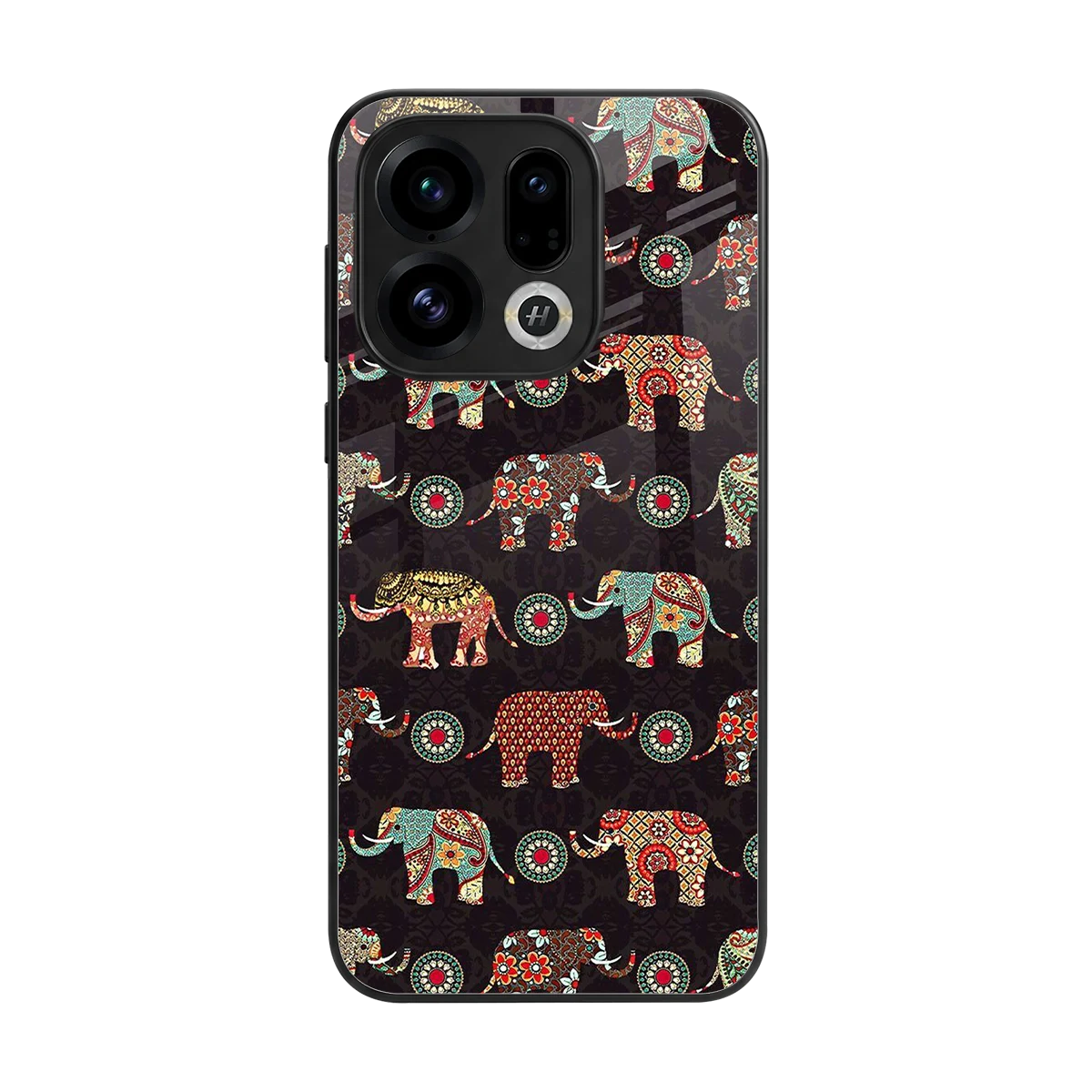 Elephant Art back phone cover | glass case for oppo find x9