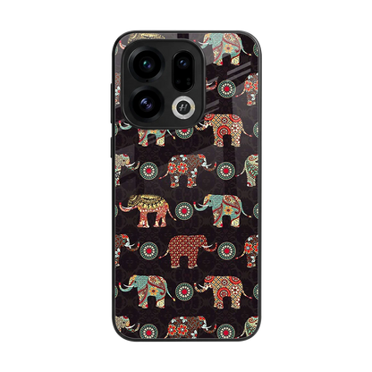 Elephant Art back phone cover | glass case for oppo find x9