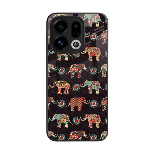 Elephant Art back phone cover | glass case for oppo find x9