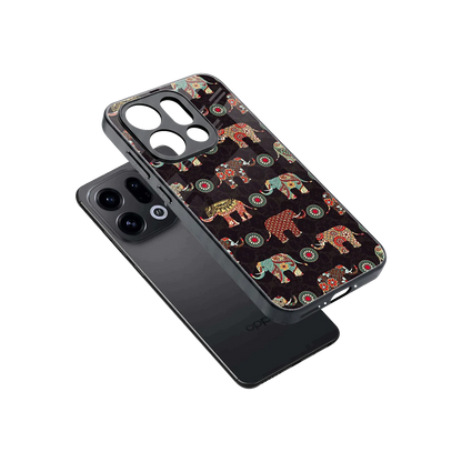 Elephant Art sleek oppo find x9 cover with tempered glass back and TPU edges