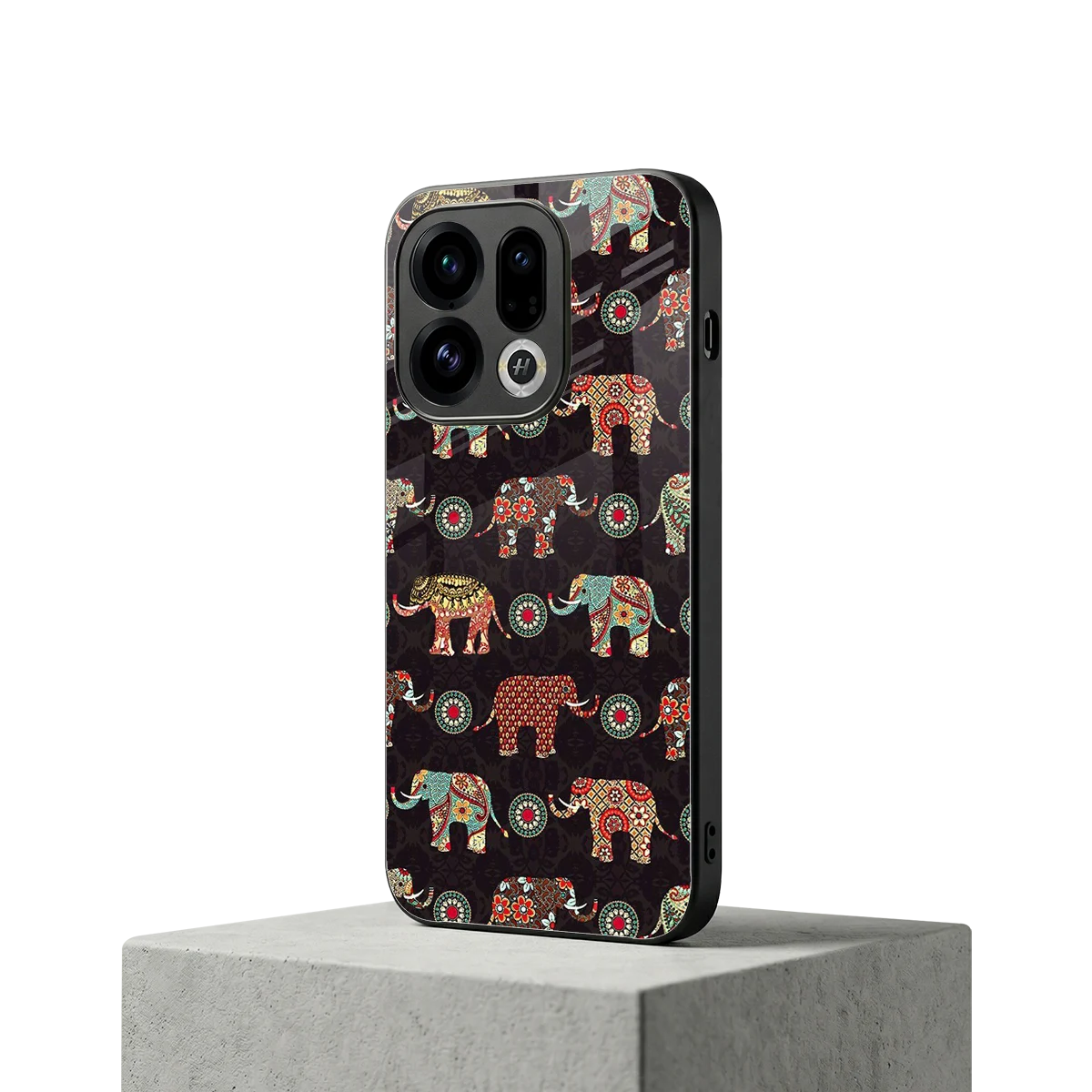 Elephant Art oppo find x9 mobile cover | shockproof glass phone case