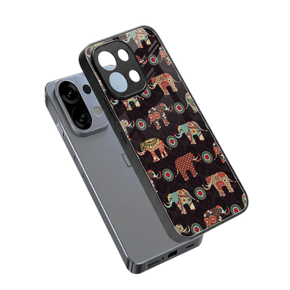 Elephant Art sleek oppo k13 5g cover with tempered glass back and TPU edges