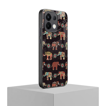Elephant Art oppo k13 5g mobile cover | shockproof glass phone case