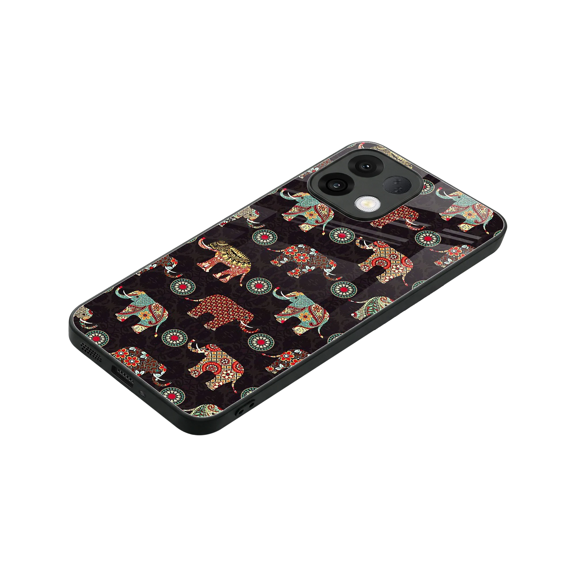 Elephant Art stylish phone case for oppo k13 5g | glossy glass and slim fit