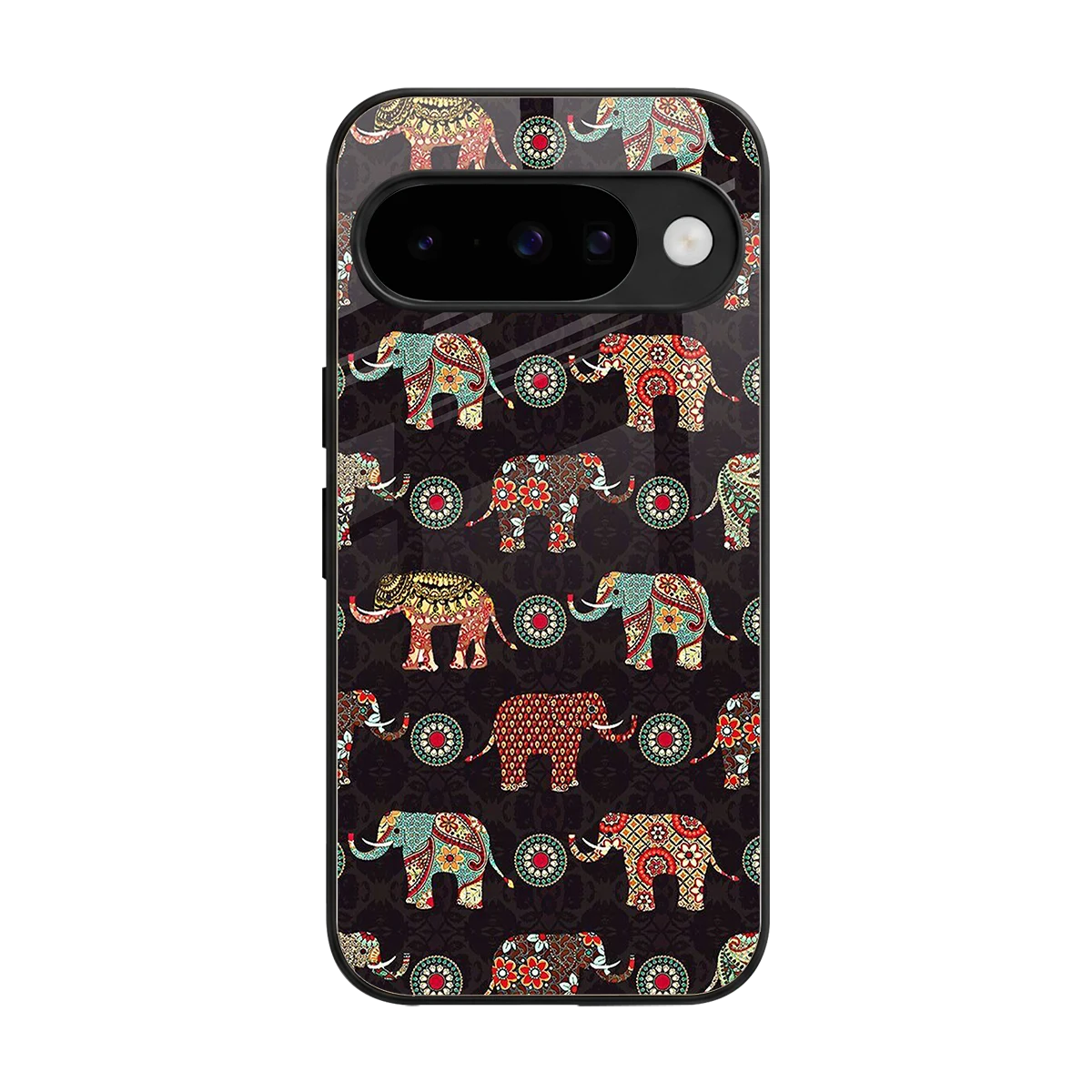 Elephant Art back phone cover | glass case for google pixel 10