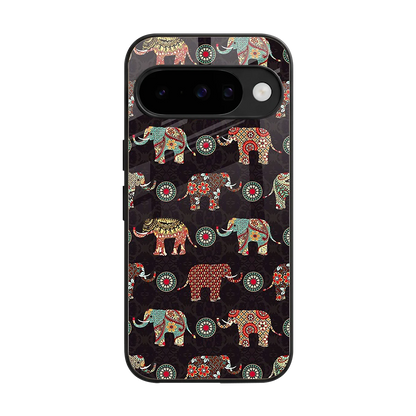 Elephant Art back phone cover | glass case for google pixel 10