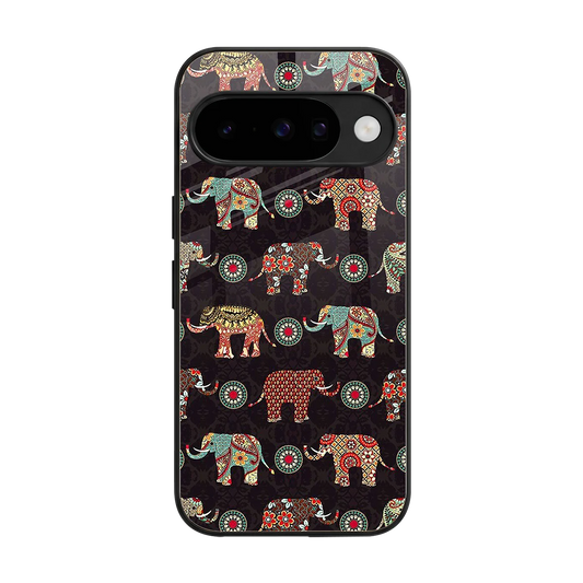 Elephant Art back phone cover | glass case for google pixel 10