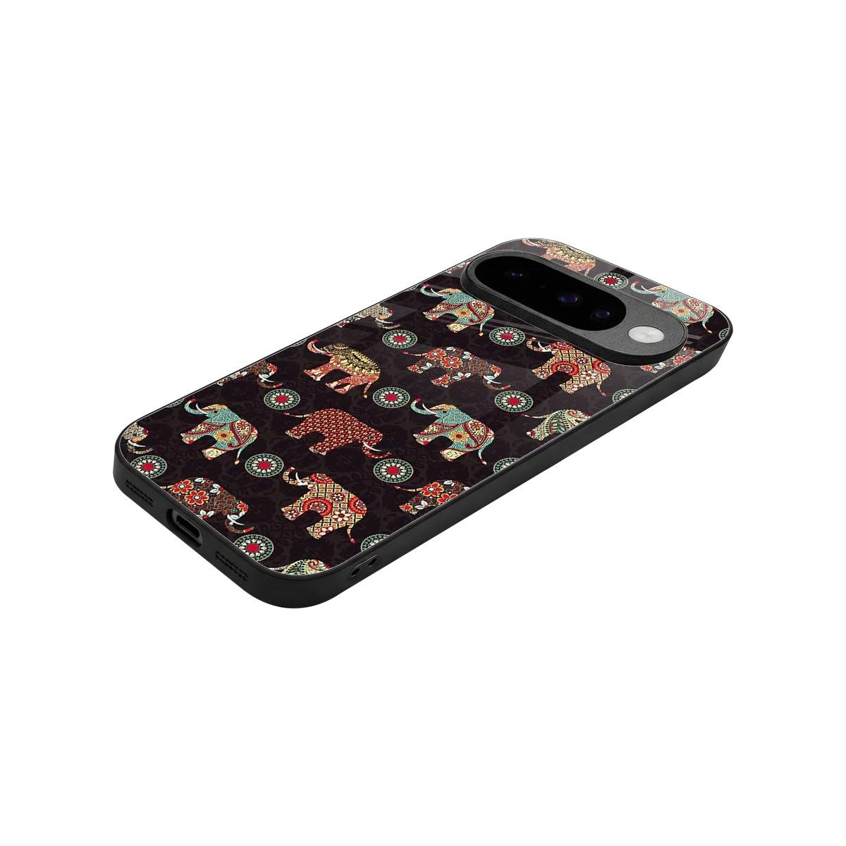 Elephant Art stylish phone case for google pixel 10 | glossy glass and slim fit