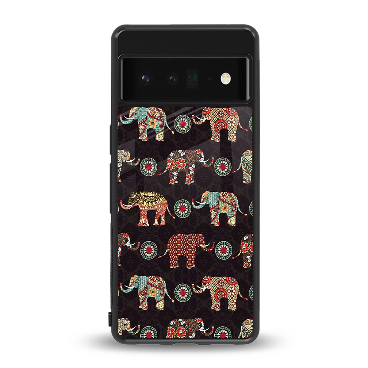 Elephant Art back phone cover | glass case for google pixel 6 pro