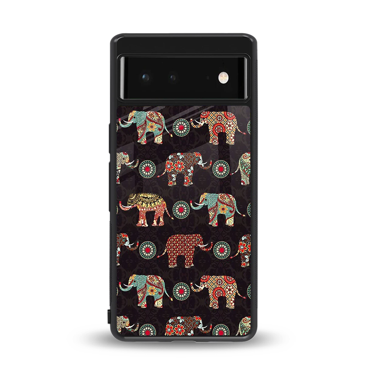Elephant Art back phone cover | glass case for google pixel 6