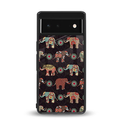Elephant Art back phone cover | glass case for google pixel 6