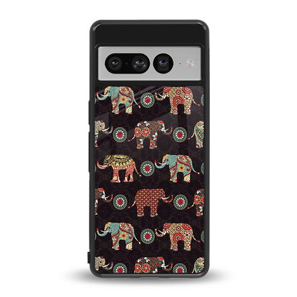 Elephant Art back phone cover | glass case for google pixel 7 pro