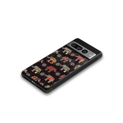 Elephant Art google pixel 7 pro mobile cover | shockproof glass phone case