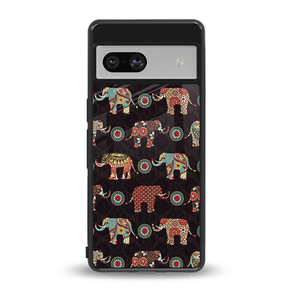 Elephant Art back phone cover | glass case for google pixel 7