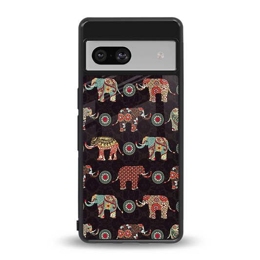 Elephant Art back phone cover | glass case for google pixel 7