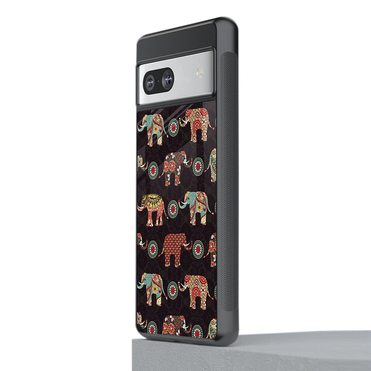 Elephant Art stylish phone case for google pixel 7 | glossy glass and slim fit