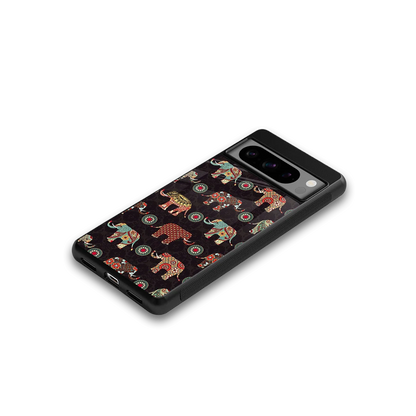 Elephant Art google pixel 8 pro mobile cover | shockproof glass phone case