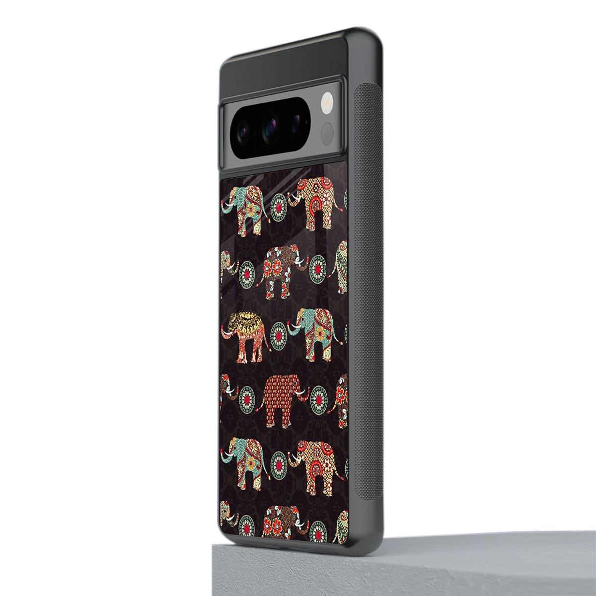 Elephant Art stylish phone case for google pixel 8 pro | glossy glass and slim fit