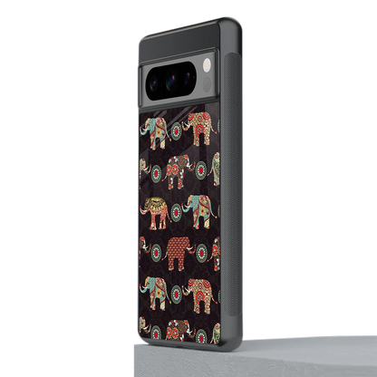 Elephant Art stylish phone case for google pixel 8 pro | glossy glass and slim fit