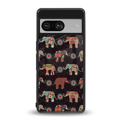 Elephant Art back phone cover | glass case for google pixel 8