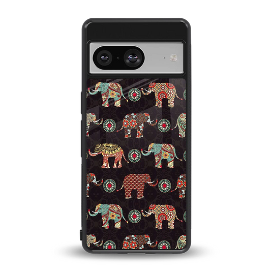 Elephant Art back phone cover | glass case for google pixel 8
